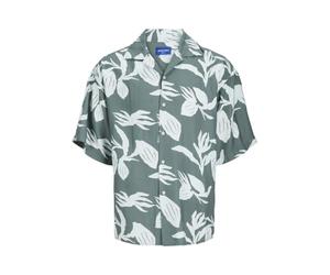 JACK & JONES JOREASTER Marshall AOP Shirt SS, Laurel Wreath, XL