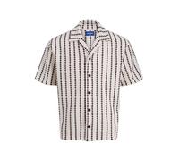 JACK & JONES Jorgramercy Jersey SS Resort Shirt, Antique White, XXL