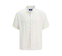 JACK & JONES Men's Jorjoshua Viscose Shirt Ss, Cloud Dancer, L