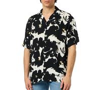 JACK & JONES Jorluke Aruba Resort Shirt SS, Black/AOP: AOP, XS