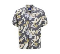 Jack & Jones Luke Varenna Aop Short Sleeve Shirt - Iron Gate, Iron Gate, Size M, Men Iron Gate