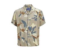JACK & JONES Men's Jorluke Varenna AOP Shirt Ss, Silver Sage, L
