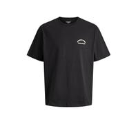 JACK & JONES Jormeadows Graphic Back Tee Ss Cre Pls - Plus Size, Black, 5XL