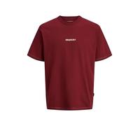 JACK & JONES Jormeadows Minimal Tee SS Crew Neck, Tibetan Red, S