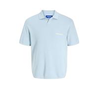 JACK & JONES Jornorrebro Light Knit Ss Polo Sn, Skyway, M