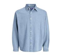 JACK & JONES Jornorrebro Ls Noos Denim Shirt, Medium Blue (Medium Blue Denim), XXL