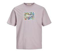 JACK&JONES JORNOTO Art Tee SS Crew Neck, Lavender Frost, XL