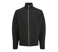 JACK & JONES Men's Jorollie Knit Full Zip Cardigan Sweater, Black, S