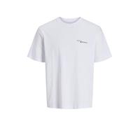 JACK & JONES Men's Jorretiro Back Tee Ss Crew Neck Se25, Bright White, S