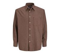 JACK & JONES Men's Jorrobb Check Shirt Ls Ln Casual, Brandy Brown, XL