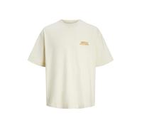 JACK & JONES Jorroxbury Type Tee SS Crew Neck, Antique White, M