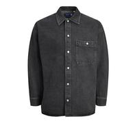 JACK & JONES JORSANTORINI LS Denim Overshirt, Black Denim, S