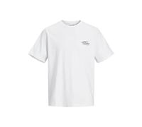 JACK & JONES Men's Jorsequoia Back Tee Ss Crew Neck T-Shirt, Bright White, M