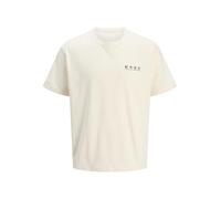 JACK & JONES Jorsnake Tee SS Crew Neck Tg, Antique White, L