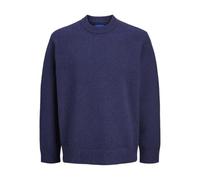 JACK & JONES Men's Jorsoft Knit Crew Neck Jumper, Ocean Cavern, S