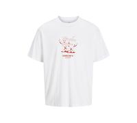 JACK & JONES Jorunexpect Tee SS Crew Neck Tg, Bright White, M