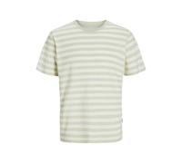 Jack & Jones Jorvarenna Stripe Tee SS Crew Neck, Celadon Tint, XS