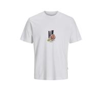 JACK & JONES Jorvarenna Tee SS Crew Neck, Bright White, M