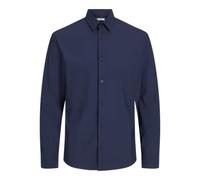 JACK & JONES Men's Jprblaactive Stretch Shirt L/S Sn Casual, Navy Blazer/fit: Slim fit, L