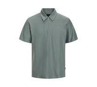 Jack & Jones Jprblaandrew SS Zip Polo Shirt, Stormy Sea, S