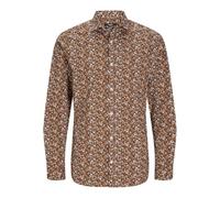 JACK & JONES Men's Jprblablackpool Stretch Shirt LS Aw24 Sn Casual, Nuthatch/fit: Slim fit, S