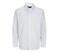 JACK & JONES Men's Jprblabushwick Stanley Shirt L/S Sn Long Sleeve, Cloud Dancer/Fit:Stripe, S