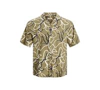 JACK & JONES Jprbladrew Print Resort Shirt S/S Ln, Covert Green, XL