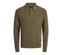 JACK & JONES Jprblaedgar Knit Polo LS, Beech, XS