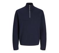 JACK&JONES JPRBLAMILANO Stitch Knit Half Zip SN, Naval Academy/Detail: Melange, S