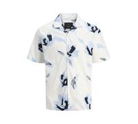 JACK & JONES Jprblapalermo Print Resort S/S Shirt Sn, Chambray Blue, M