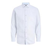 JACK & JONES Jprblaparker Detail L/S Shirt Noos, White, S