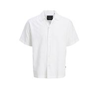 JACK & JONES Jprblavance Dobby S/S Shirt, Bright White, S
