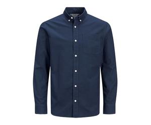 JACK & JONES Jprblubrook Oxford Shirt L/S Noos Pls - Plus Size, Blazer Navy, 5XL