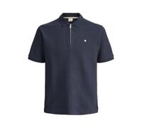 JACK & JONES Jprblucameron SS Zip Polo Shirt, Seaborne, M