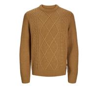 JACK&JONES Jprbludiogo Cable Knit Pack, Brown Sugar/Detail:Melange Cable, M