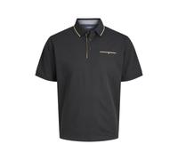 JACK & JONES Jprbluhubo Polo SS Prau25, Black, L