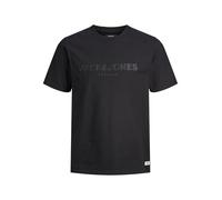 JACK & JONES Jprbluloyal Tee SS Crew Neck Prau25, Black, L