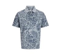 JACK & JONES Jprbluwilliam SS AOP Polo Shirt, Ashley Blue, M
