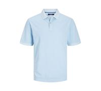 JACK & JONES Men's Jprbluwilliam Wash Ss Polo Shirt, Cerulean, S