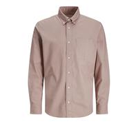 JACK & JONES Jprbrook Oxford Shirt L/S Noos, Adobe Rose, M