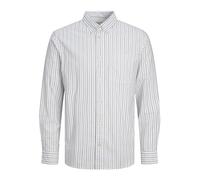 JACK & JONES JPRBROOK Oxford Shirt L/S Noos, Captains Blue/Stripes: Slim fit, S