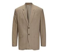 JACK & JONES Men's Jprbushwick Harry Blazer Reg Noos Suit Jacket, Greige/Checks: Regular fit, 46R