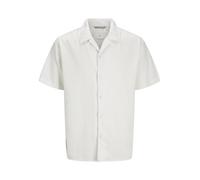 JACK & JONES Men's Jprccandrew Resort S/S Shirt, Cloud Dancer, M