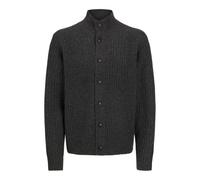 JACK & JONES Men's Jprcchowell Knit Cardigan Sweater, Dark Grey Melange/Detail: Melange, S
