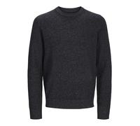 JACK & JONES Men's Jprcclambswool Knit Crew Neck Sn Jumper, Black Beauty/Detail: Twist, S