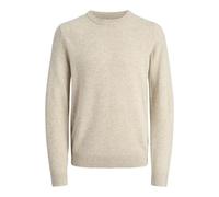JACK & JONES Jprcclambswool Knit Crew Neck Sn, Silver Lining, M