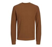 JACK&JONES Jprcclucas Structure Knit Crew Neck, Nuthatch, S