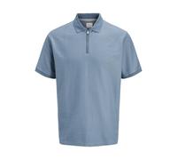 JACK & JONES Jprccronnie SS Zip Polo Noos, Ashley Blue, S