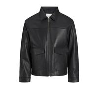 JACK&JONES JPRCCWALLACE Men's Leather Jacket, Black, M, black, M