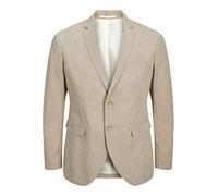 JACK & JONES Jprriviera Blazer Sn Pls - Plus Size, Beige, 52
